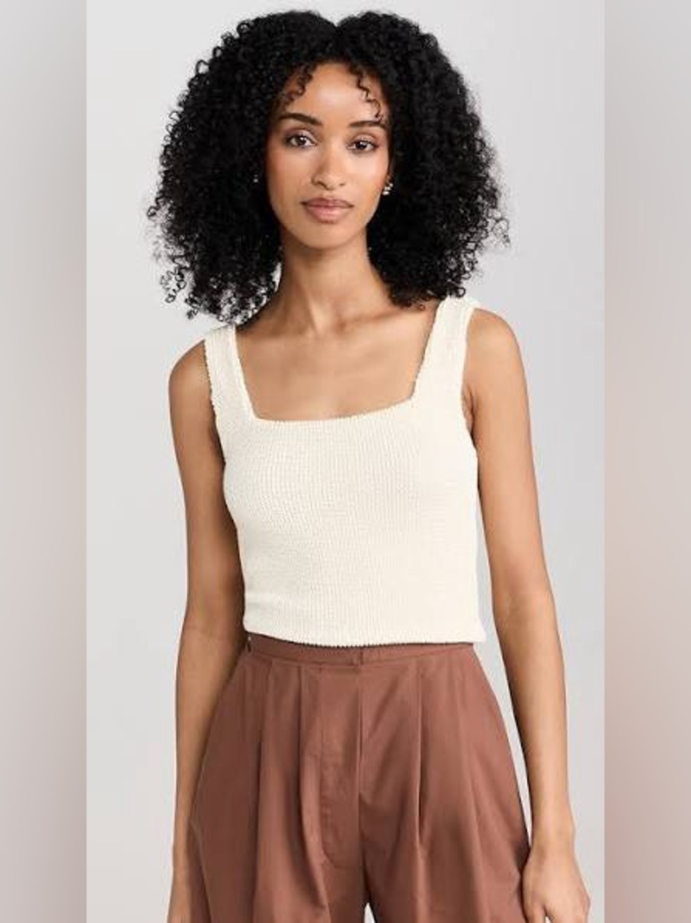 Z Supply Cream Square Neck “Andez” Tank